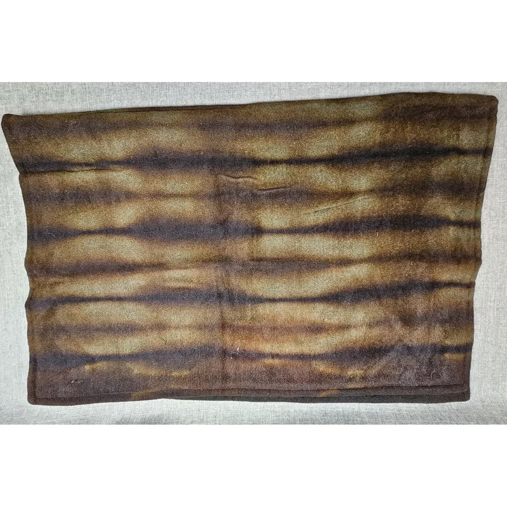 VINTAGE Chase Blanket 43x29 Horse Hair Heavy Rustic Primitive Camp Throw Buggy